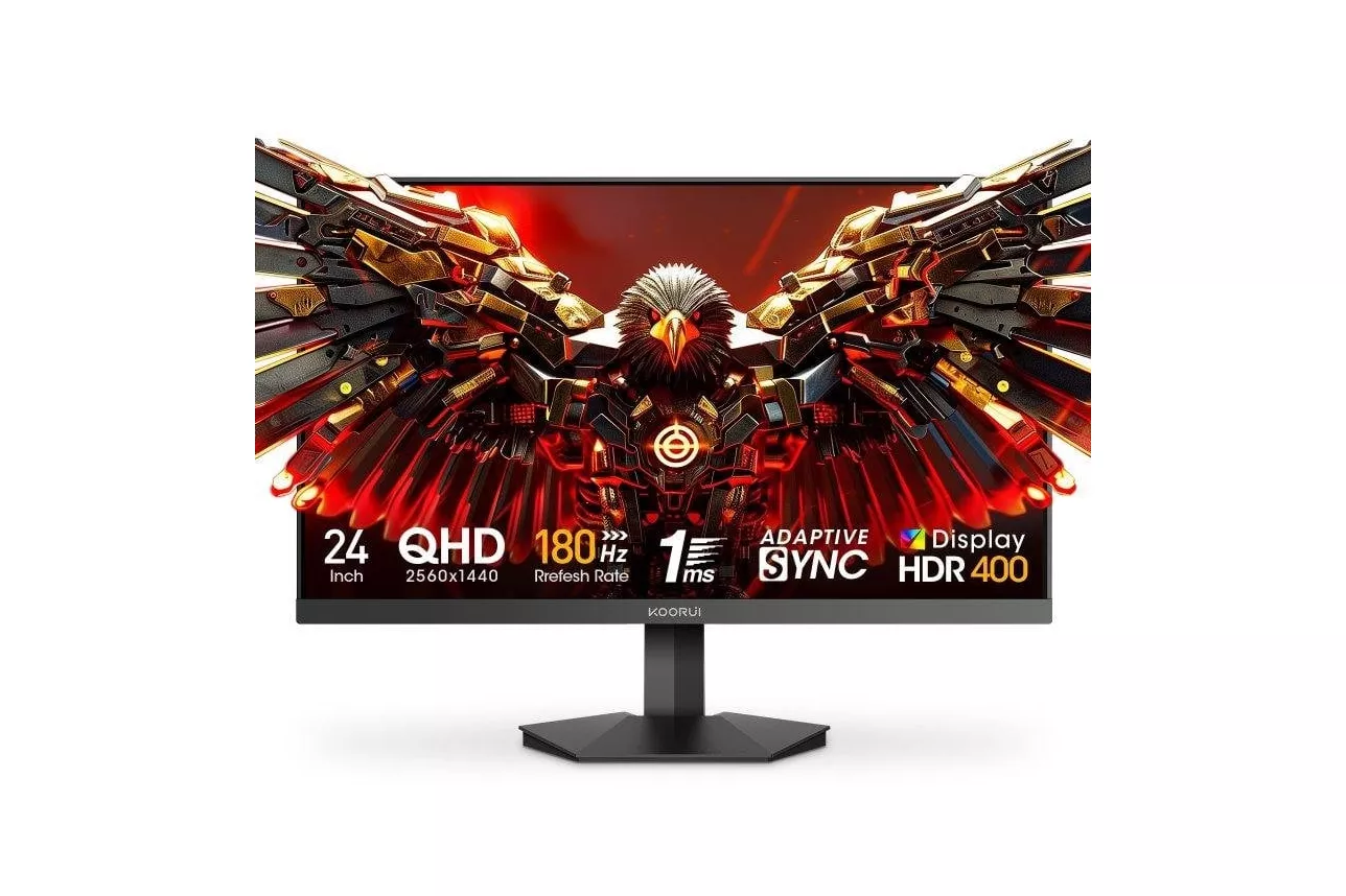 Monitor KOORUI G2421V 24" QHD 180Hz IPS HDR400 FreeSync G-Sync 1 ms