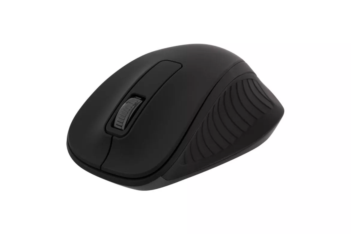 Rat&oacute;n Deltaco MS-710 RF inal&aacute;mbrico 1200 DPI Negro Mano derecha