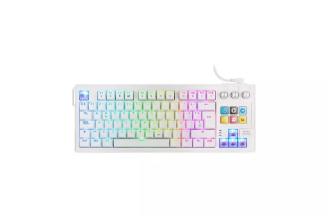 Mars Gaming MK-MASTER Blanco - Teclado gaming mec&aacute;nico