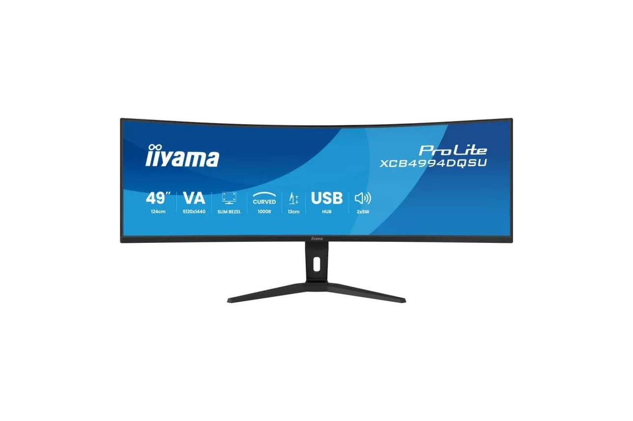 Monitor iiyama ProLite XCB4994DQSU-B1 49" Dual QHD 120Hz VA Curvo Ajuste de altura