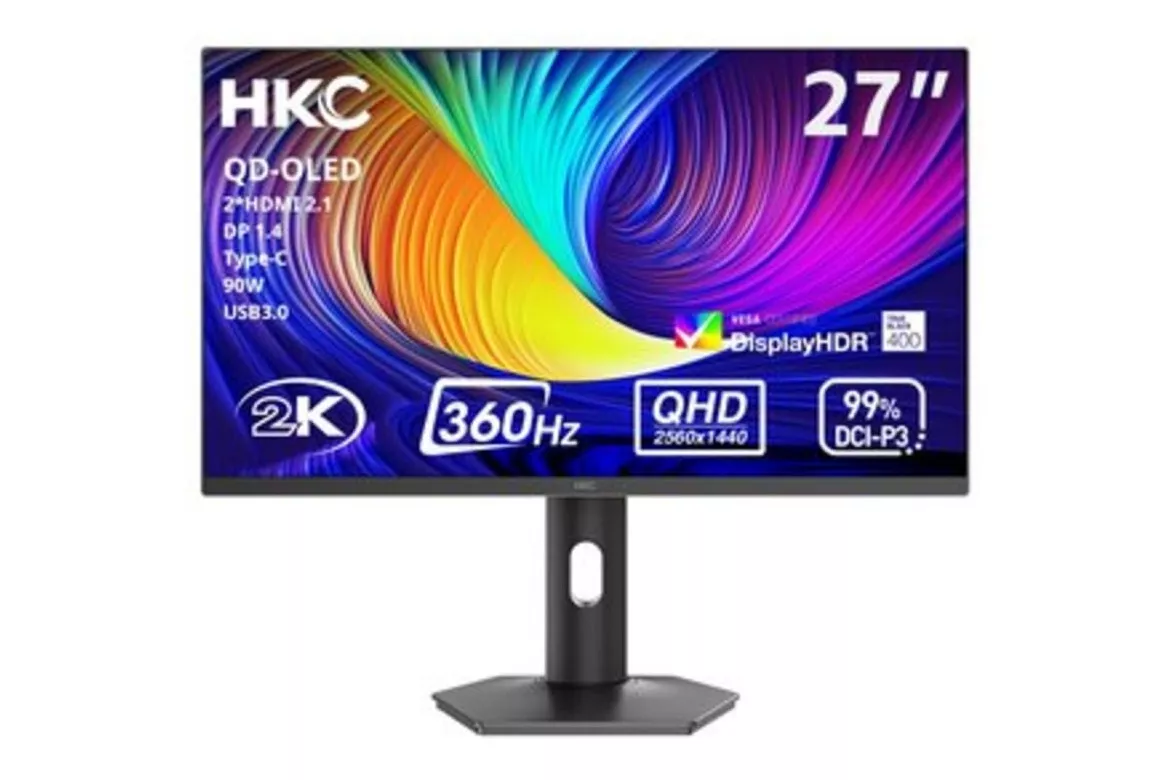 Monitor HKC GS27QES 27" QHD 360Hz OLED 0,03 ms Ajuste de altura