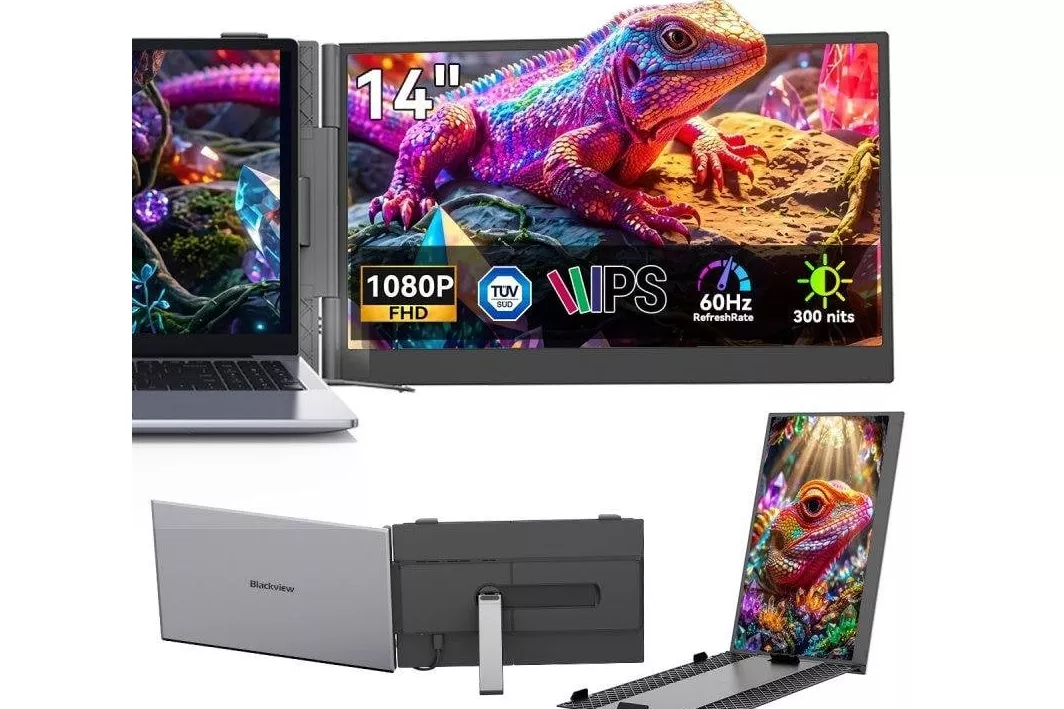 Monitor Blackview 14" FullHD 60Hz IPS USB-C PD 100 W Altavoces