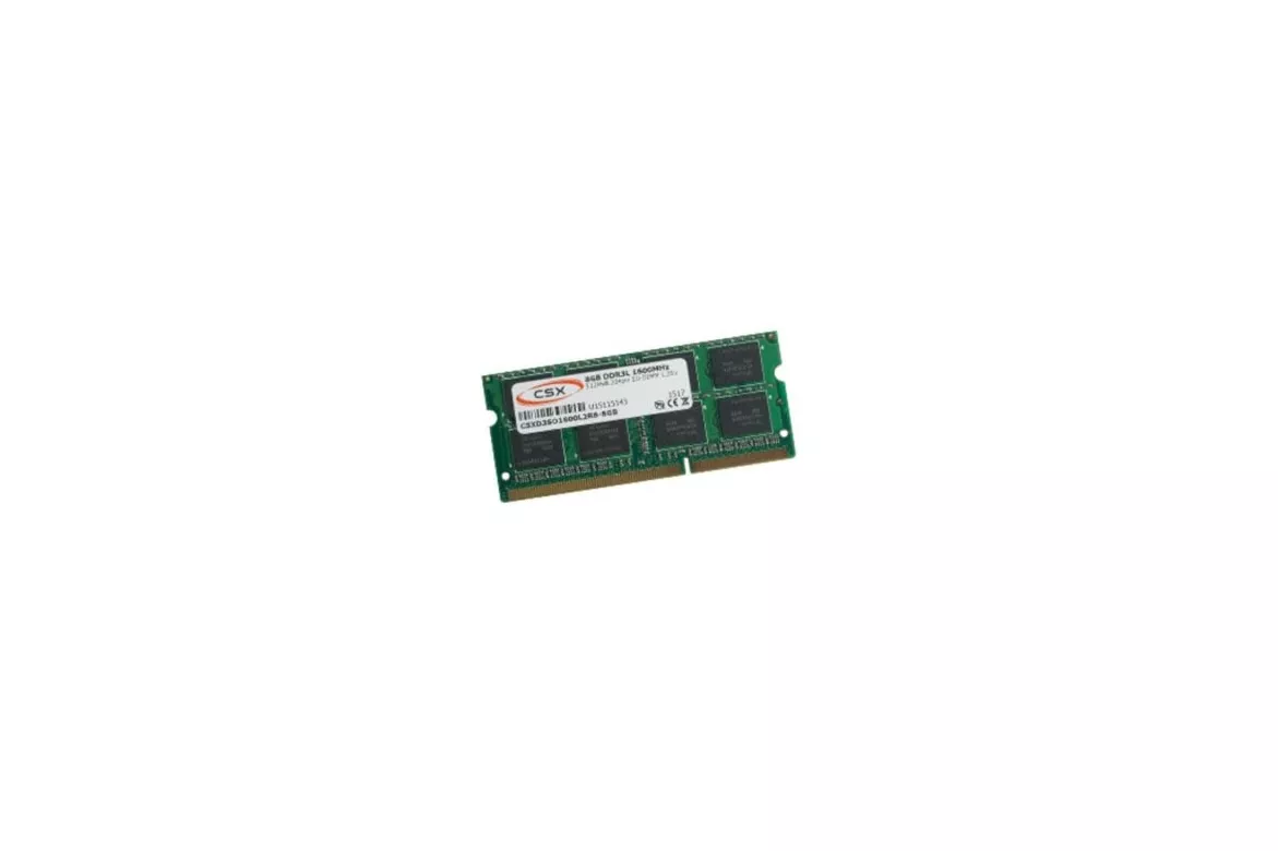 Memoria RAM CSX CSXD3SO1333L2R8-8GB 8GB 1x8GB DDR3 1333MHz CL9 204-pin SO-DIMM 1,35V