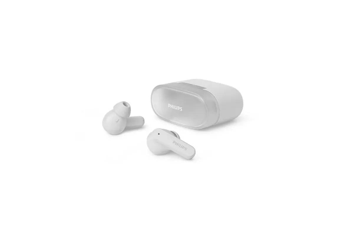 Auriculares Philips TAT2000WT inal&aacute;mbricos Bluetooth para llamadas y m&uacute;sica blancos
