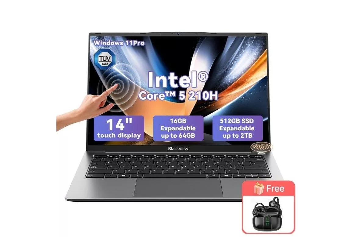 Port&aacute;til Blackview AceBook 16 14" Intel Core 5 210H 16GB 512GB SSD Windows 11 Pro