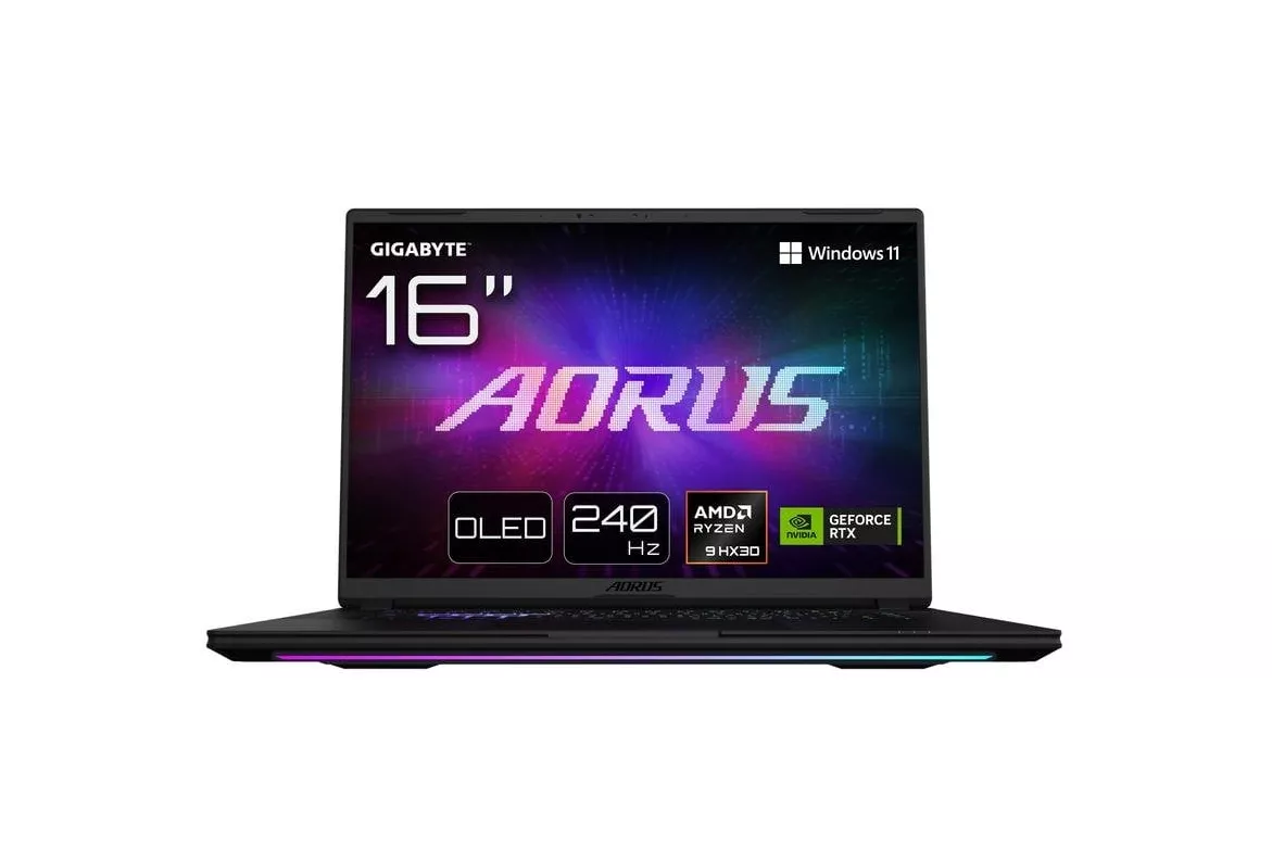Port&aacute;til GIGABYTE AORUS MASTER 16 16" AMD Ryzen 9 9955HX3D 32GB 1TB SSD RTX 5090 Windows 11