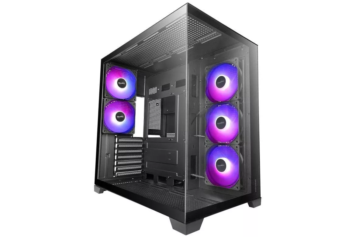 Caja PC Mars Gaming MCVPRO ATX con Dise&ntilde;o Panor&aacute;mico y 5 Ventiladores ARGB