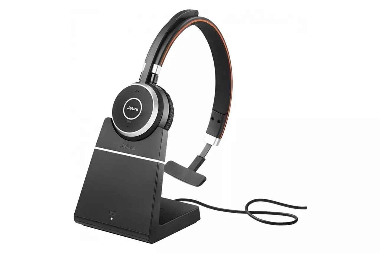 Jabra Evolve 65 MS Auricular Inal&aacute;mbrico para Oficina Negro