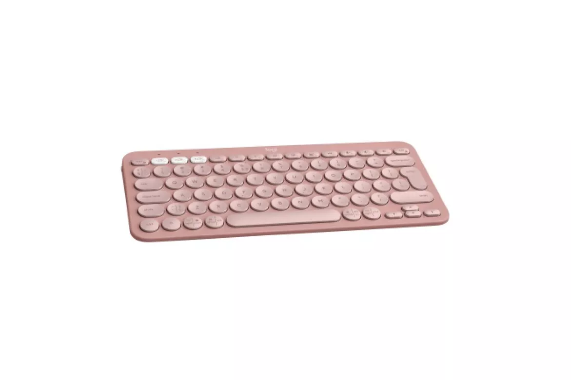 Teclado inal&aacute;mbrico Logitech Pebble Keys 2 K380s Layout ES QWERTY Rosa Easy-Switch