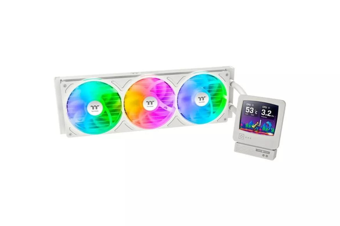 Refrigeraci&oacute;n l&iacute;quida Thermaltake Retro 360 Ultra ARGB 360mm 3 ventiladores Beige