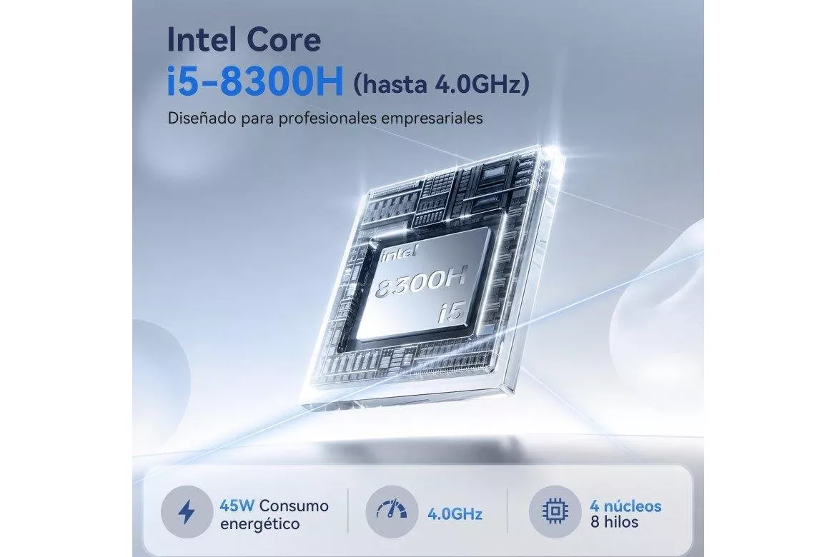Port&aacute;til Intechne 16" Intel Core i5-8300H 16 GB Windows 11 Pro 512 GB SSD Pantalla Full HD