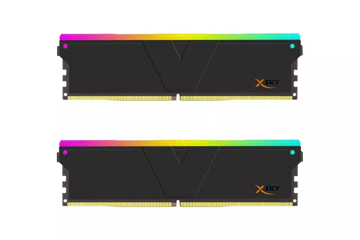 Memoria RAM V-Color Manta XSky RGB 32GB 2x16GB DDR5 6000MHz CL28 AMD EXPO Negro