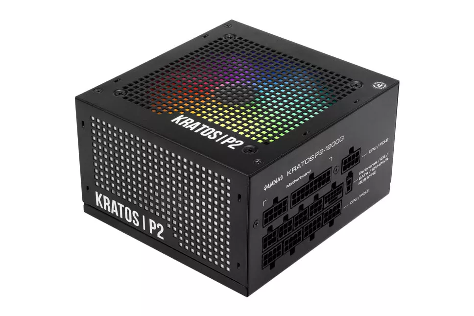 Fuente/PSU Gamdias Kratos P2-1200G 80 Plus Gold 1200W ATX 3.0 PCIE 5.0 Modular