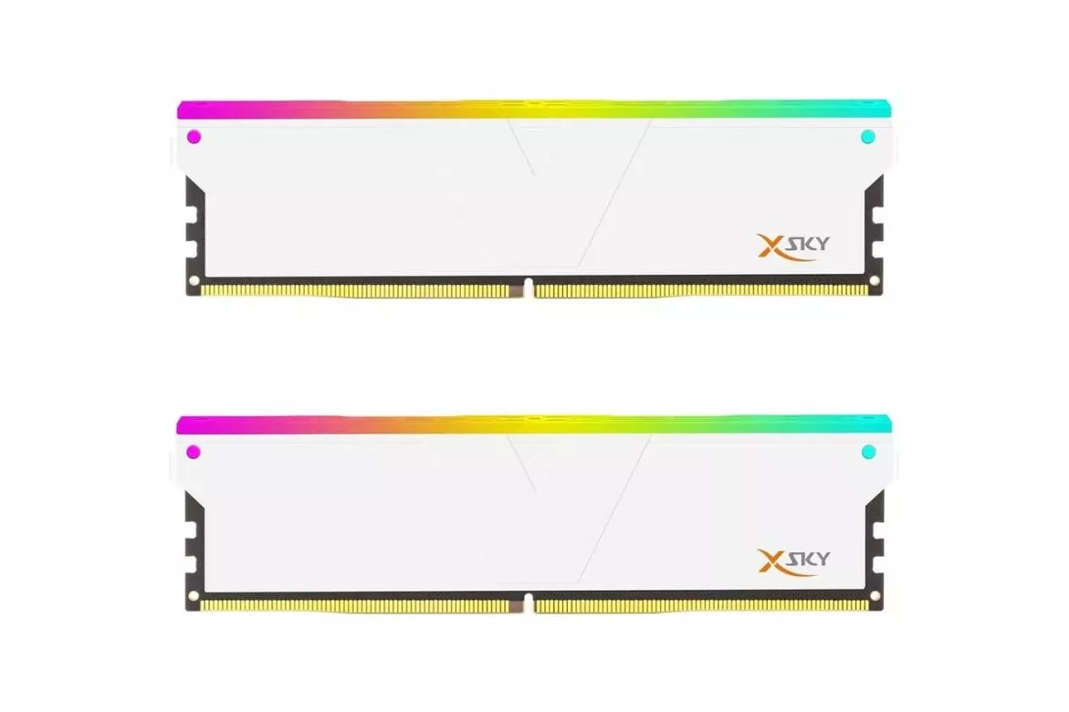 Memoria RAM V-Color Manta XSky RGB 32GB 2x16GB DDR5 6000MHz CL28 AMD EXPO Blanco