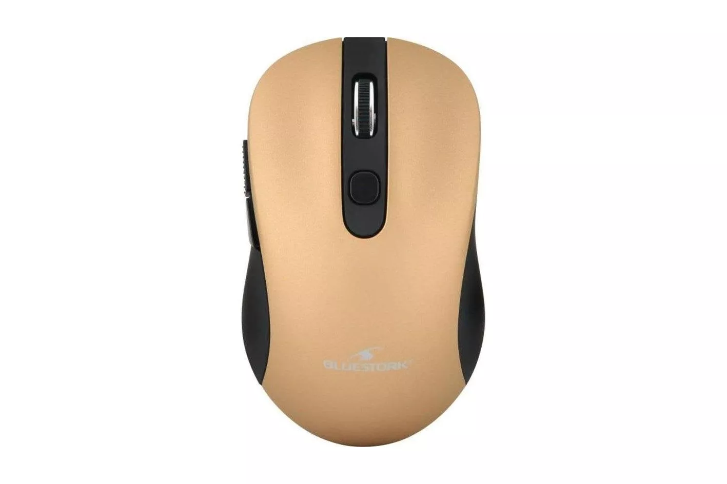 Rat&oacute;n Bluestork Office 60 Inal&aacute;mbrico 2,4 GHz 1600 DPI Negro Oro 6 Botones