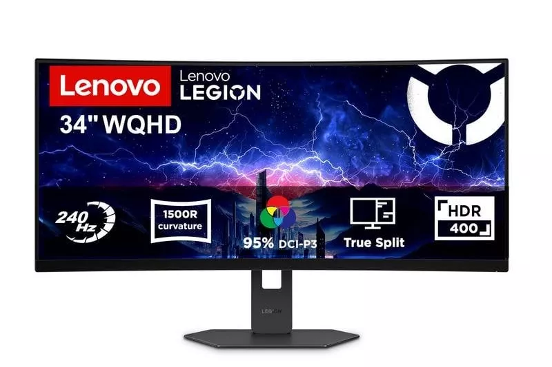 Monitor Lenovo Legion 34W-2c 34" Wide Quad HD 240Hz VA Curvo FreeSync Premium Ajuste altura