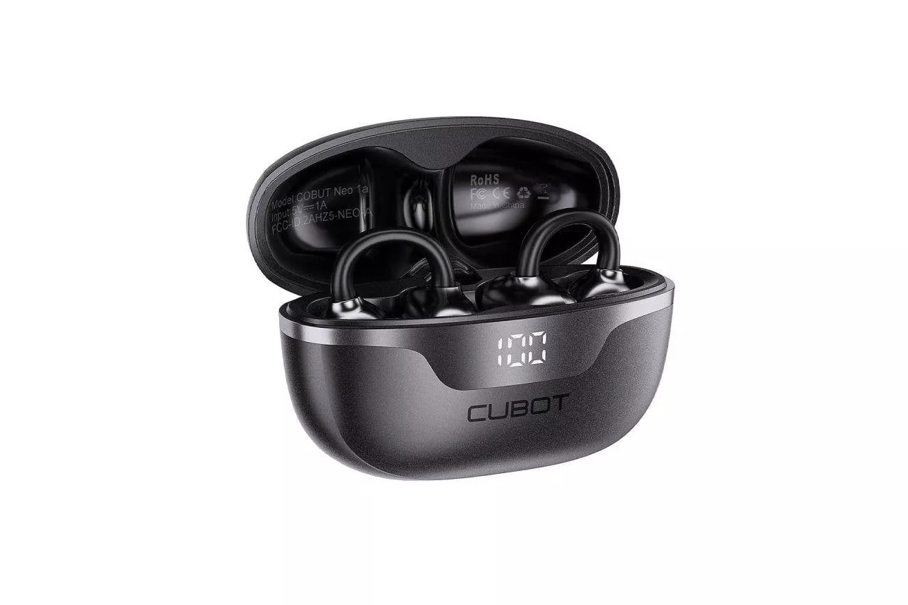 Auriculares Cubot Neo 1a inal&aacute;mbricos Bluetooth 6.0 ultraligeros con IPX5 negro