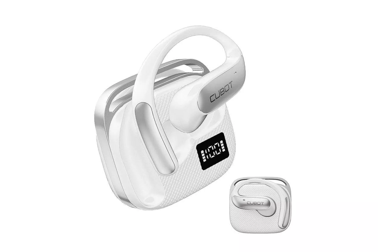Auriculares Cubot Vibe R3 inal&aacute;mbricos Bluetooth 6.0 OWS deportivos blancos