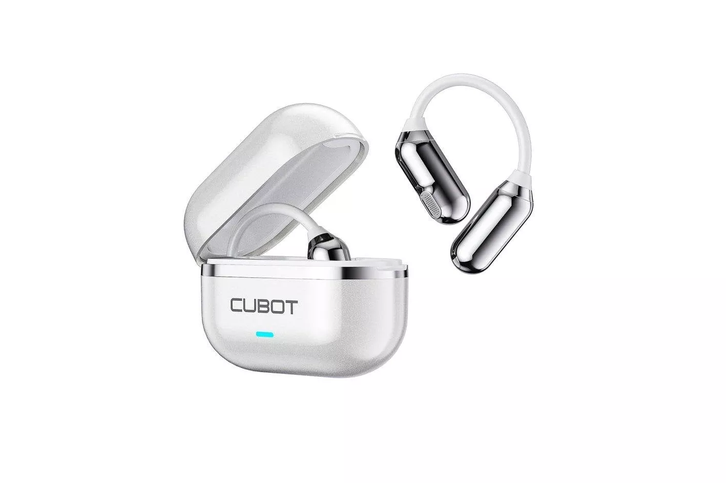 Auriculares Cubot Vibe R5 inal&aacute;mbricos Bluetooth 6.0 OWS deportivos blancos