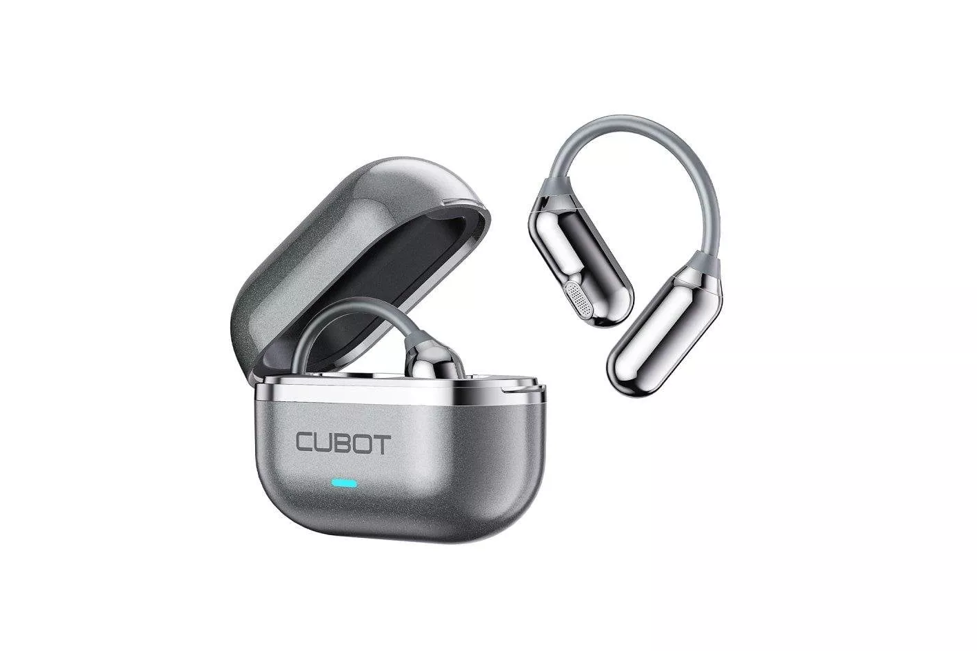 Auriculares Cubot Vibe R5 inal&aacute;mbricos Bluetooth 6.0 OWS deportivos gris