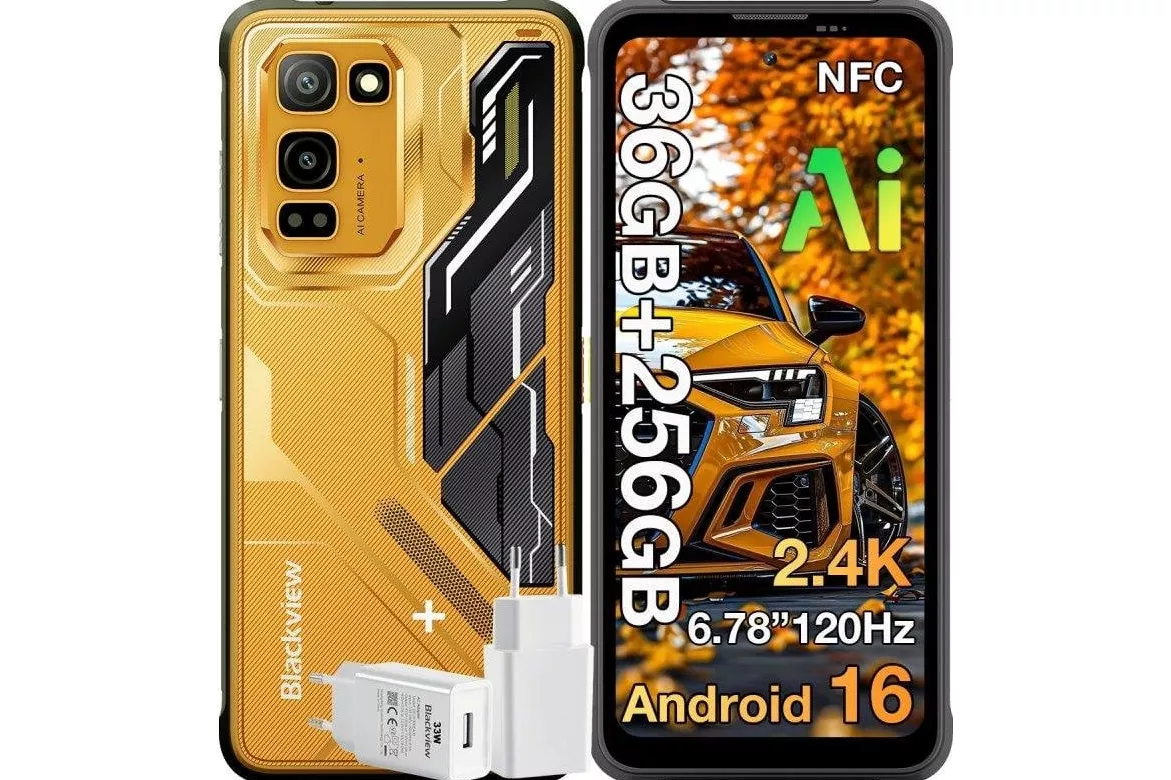 Blackview Fort 5 4G 12GB 256GB 6,78" Naranja Incluye cargador