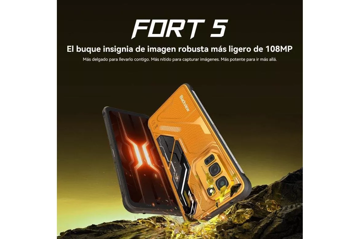 Blackview Fort 5 4G 12GB 256GB 6,78" Negro Incluye auriculares