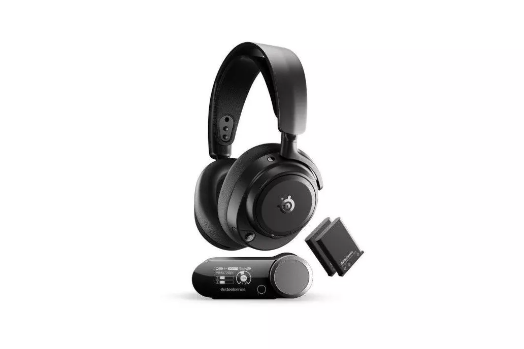 Auriculares SteelSeries Nova Pro OMNI inal&aacute;mbricos Bluetooth y Wi-Fi con Cancelaci&oacute;n de Ruido, micr&oacute;fono y carga r&aacute;pida, negro