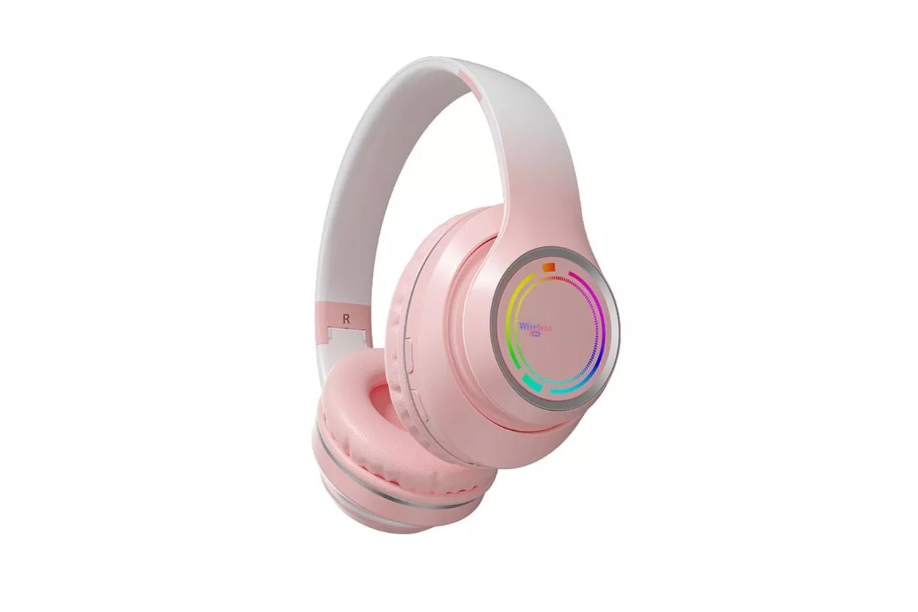 Kinsi V3PRO Auriculares Inal&aacute;mbricos Bluetooth Degradado Rosa