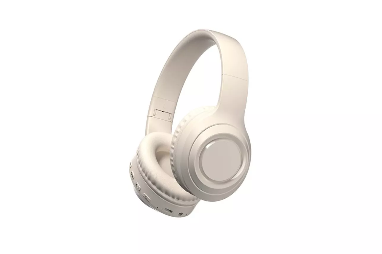Kinsi V9 Auriculares Gaming con Cable/Bluetooth/Jack3.5/Tarjeta TF Blancos