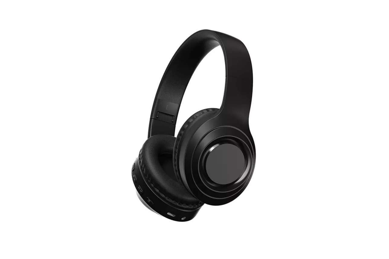 Kinsi V9 Auriculares Gaming con Cable/Bluetooth/Jack3.5/Tarjeta TF Negros