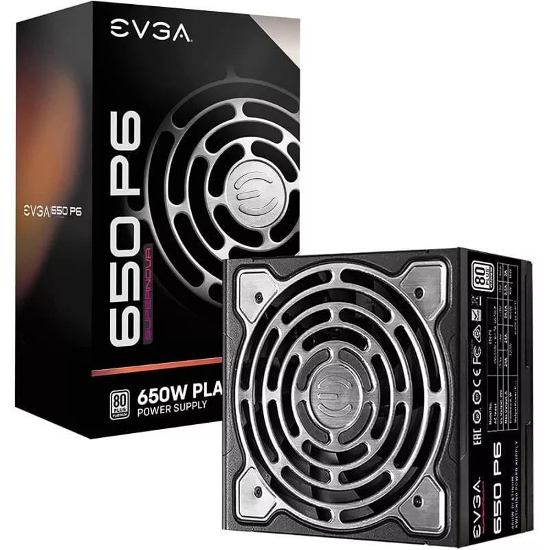 Fuente/PSU EVGA SuperNOVA 650 P6 80 Plus Platinum 650W Modular