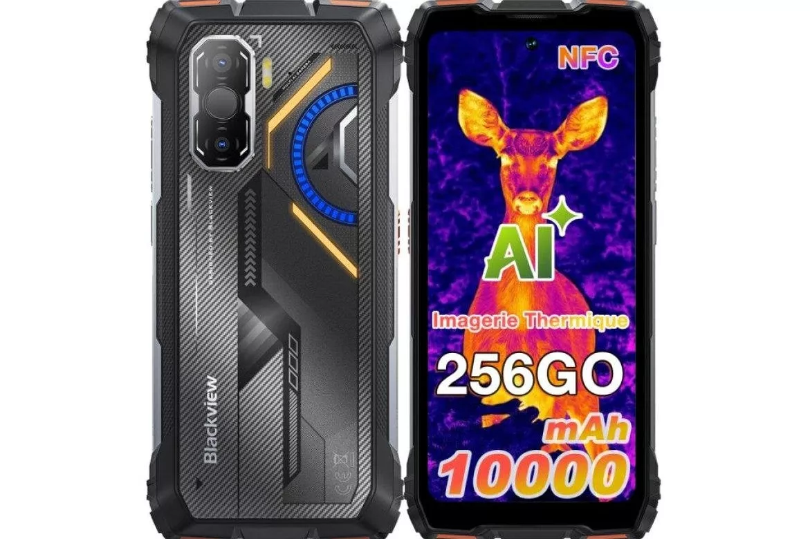 Blackview Rock 3 4G 8GB 256GB 6.78" Negro/Naranja