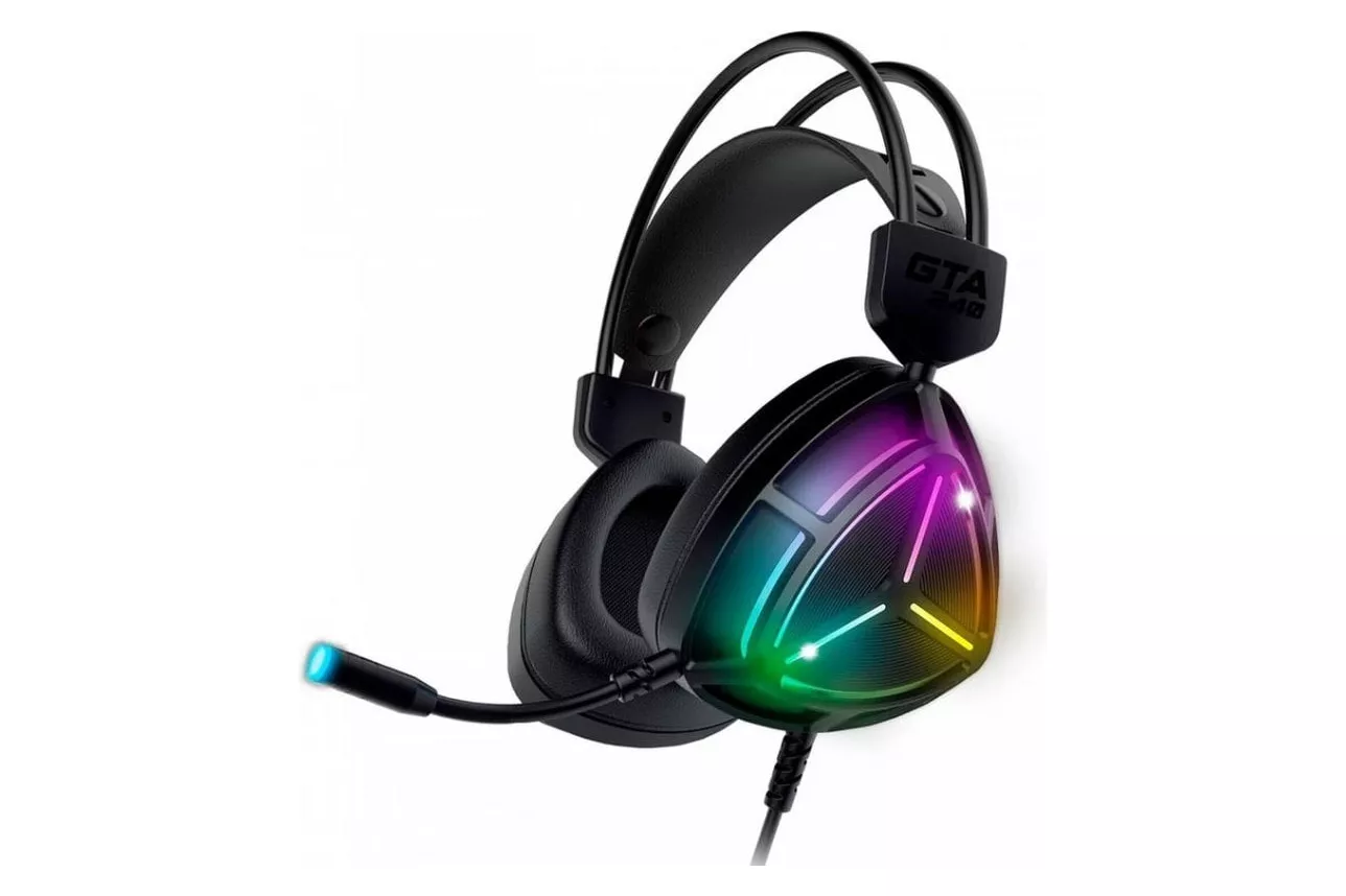Auriculares Advance GTA 240 con cable USB RGB para Xbox One, micr&oacute;fono y control volumen negro