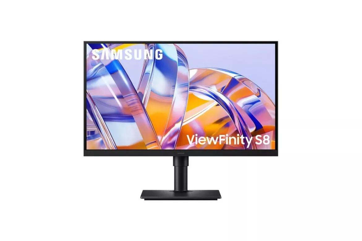Monitor Samsung S80UH 27" 4K UltraHD HDR10 IPS 60Hz Cobertura sRGB Ajuste de altura