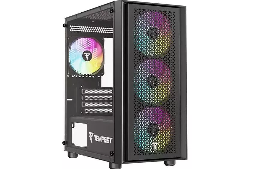 Tempest Rampart ARGB M-ATX Cristal Templado USB 3.0 Negra Colours of Magic Slytherin