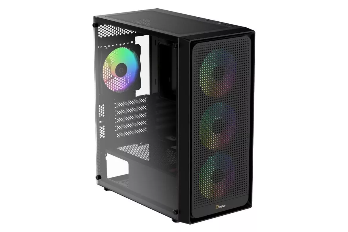 Caja PC Ocypus Gamma C50 ARGB Mini Tower cristal templado negra