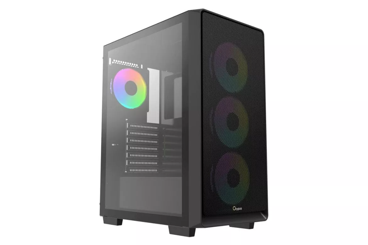 Caja PC Ocypus Gamma C60 ARGB Midi Tower ATX Vidrio Templado Negro