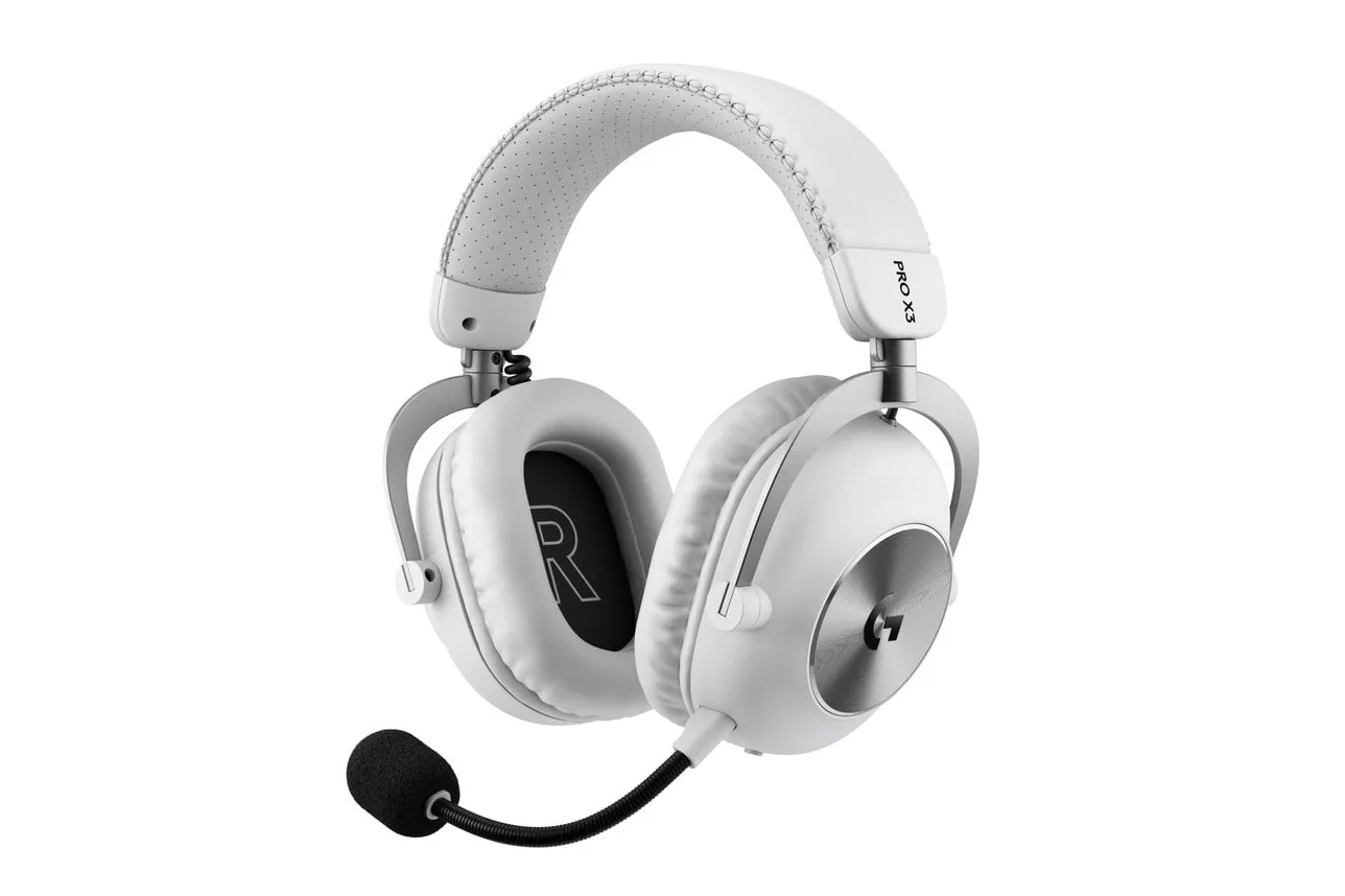 Auriculares Logitech PRO X3 LIGHTSPEED inal&aacute;mbricos Bluetooth USB gaming blancos
