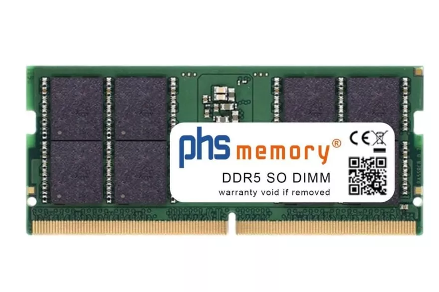 Memoria RAM PHS-memory 16 GB 1x16 GB DDR5 5600 MHz SO-DIMM para Acer