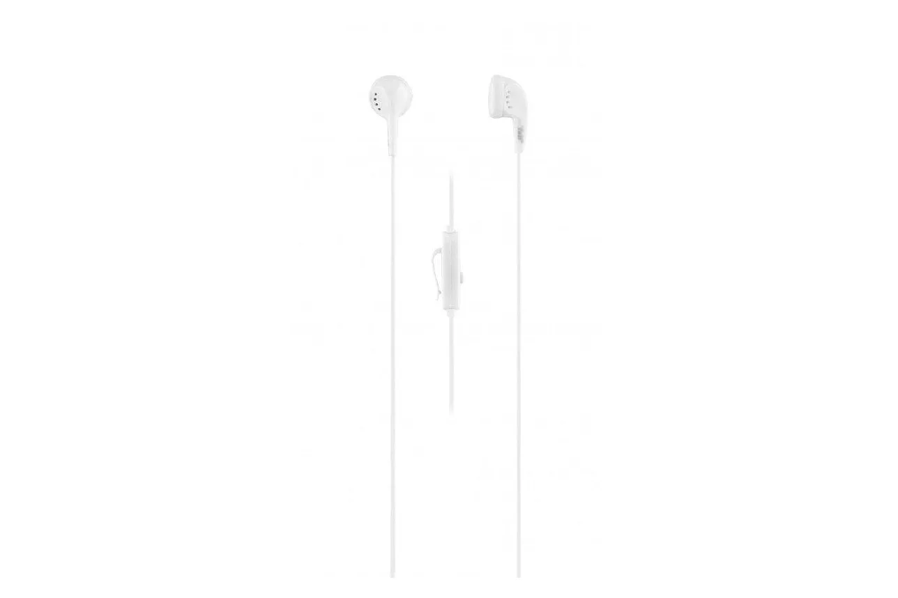 Auriculares T'nB KPFIRSTWH con cable, jack 3,5 mm, intraurales con micr&oacute;fono, blancos
