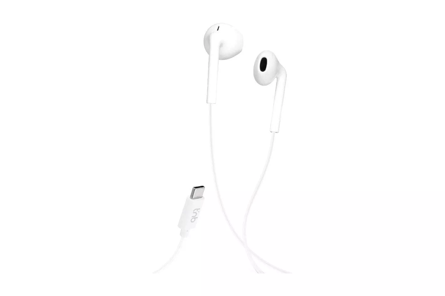 Auriculares TnB C-Buds con cable USB-C para llamadas, micr&oacute;fono, blancos