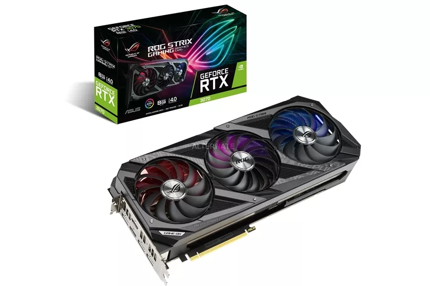 Asus ROG Strix GeForce RTX3070 8GB GDDR6 LHR - Gráfica