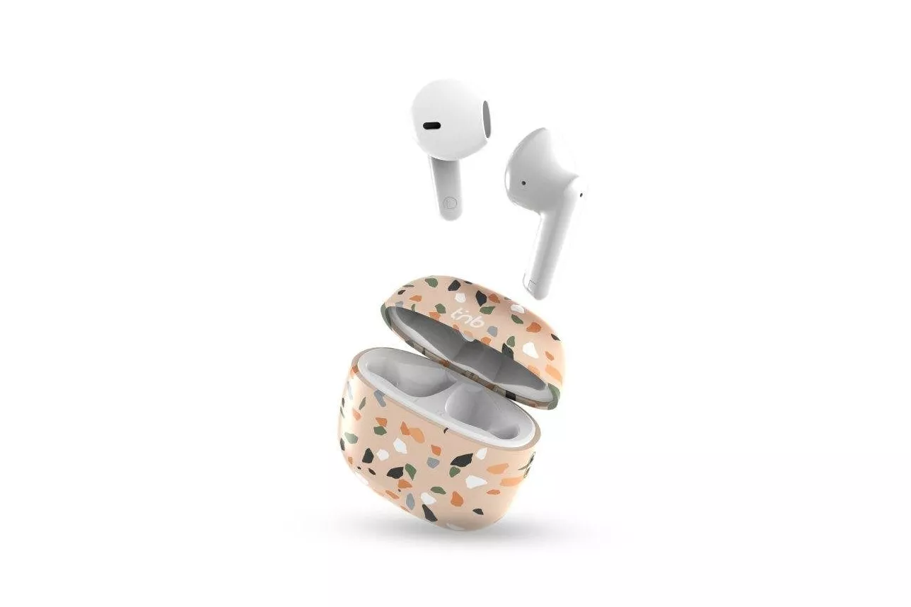 Auriculares TnB Exclusiv' inal&aacute;mbricos semiintrauditivos t&aacute;ctiles Terrazzo