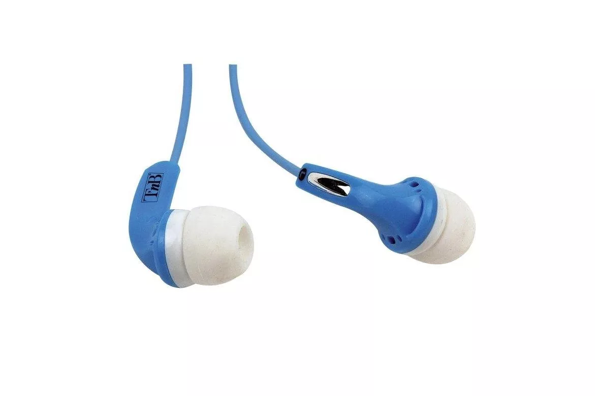 Auriculares TnB Fizz con cable y jack de 3,5 mm para m&uacute;sica azules
