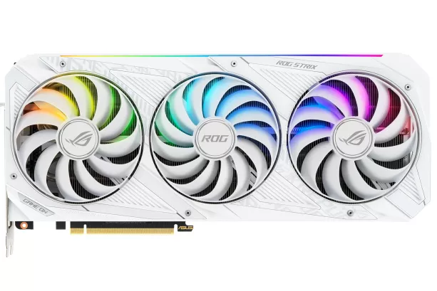 Asus ROG Strix GeForce RTX3070 OC White 8GB GDDR6 LHR - Gráfica