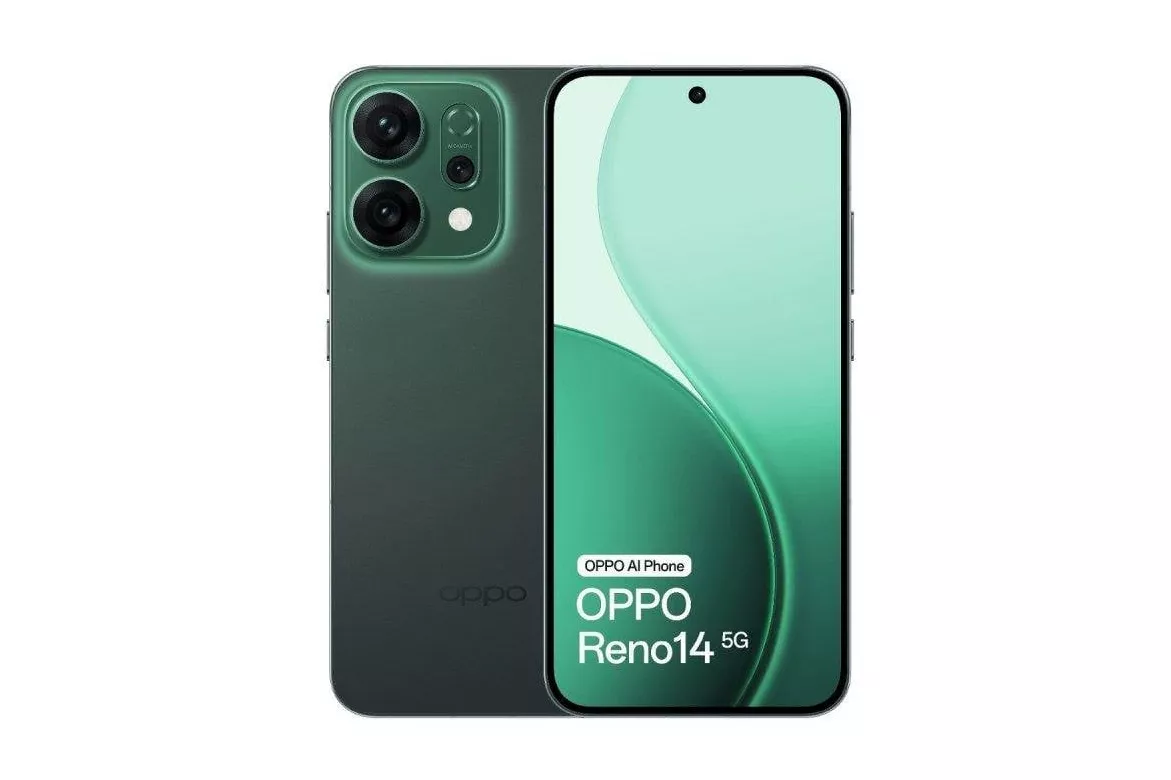 OPPO Reno14 5G 12GB 6.59" 512GB Verde c&aacute;mara triple