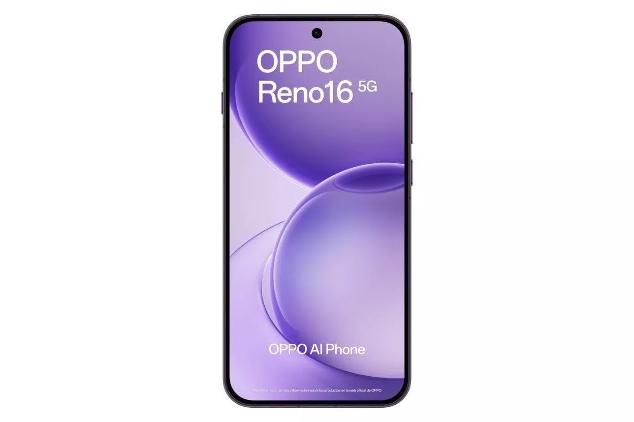 OPPO Reno16 5G 8GB 512GB 6.32" Negro P&uacute;rpura Incluye Enco X3s, Funda y Cargador 80W