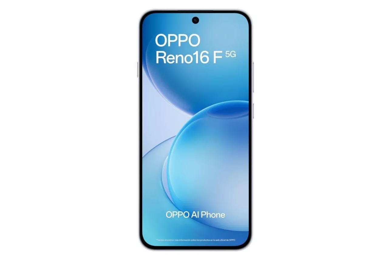 OPPO Reno16 F 5G 8GB 256GB 6,57" Blanco Incluye Funda y Cargador 45W