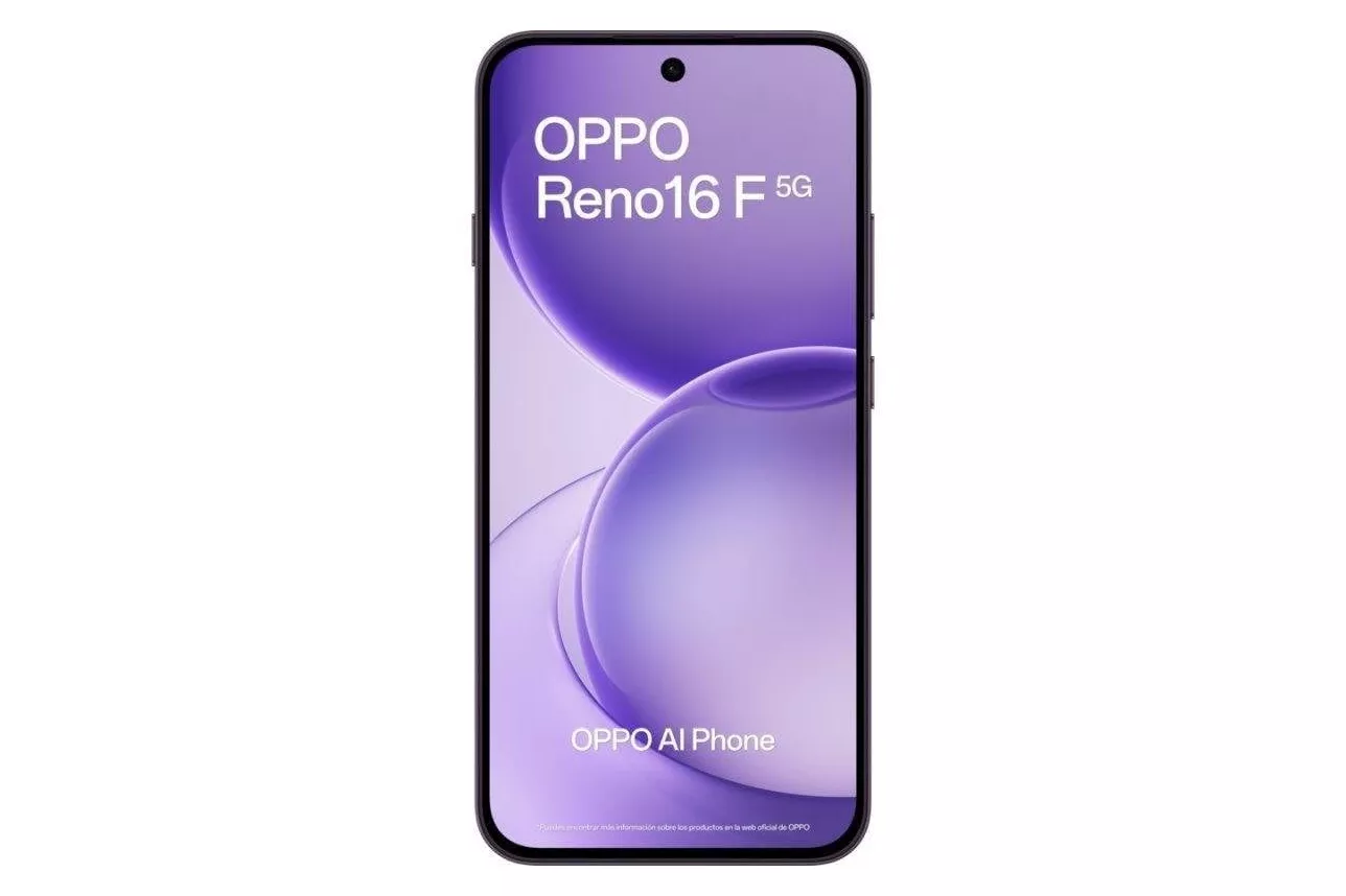 OPPO Reno16 F 5G 8GB 256GB 6,57" P&uacute;rpura Negro Incluye Funda y Cargador 45W