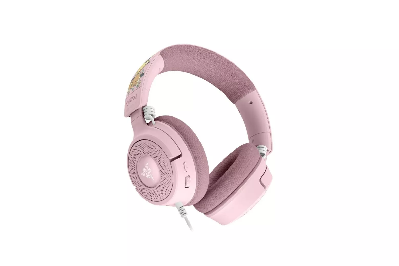 Auriculares Razer Kraken V4 X Pikachu & Eevee Edition con cable USB, sonido 7.1 y RGB rosa